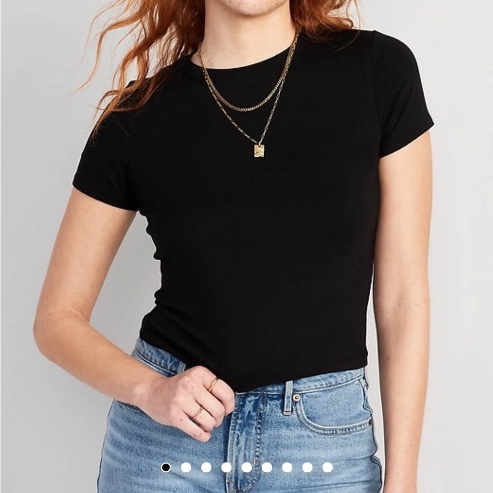 Old Navy Classic Black Women's Bestee Crop Top
